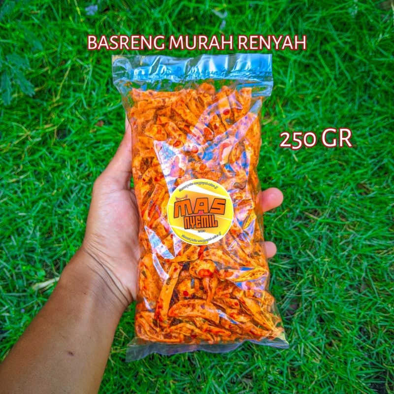 

BASRENG DAUN JERUK 250GRAM / basreng pedas daun jeruk isi 250gram