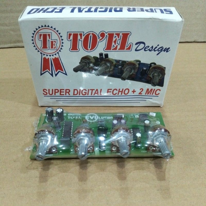 KIT ECHO DIGITAL TOEL + 2 MIC TEG CT 12V - 15 V