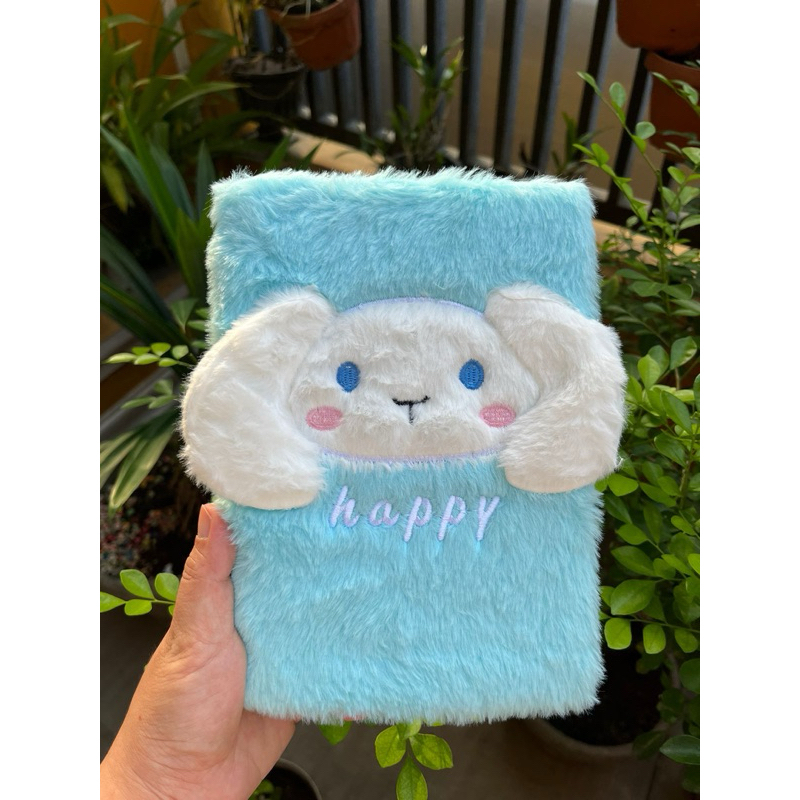 

[TERLARIS] Notebook bulu A5 CN telinga | Buku Diari Sanrio Cover Bulu