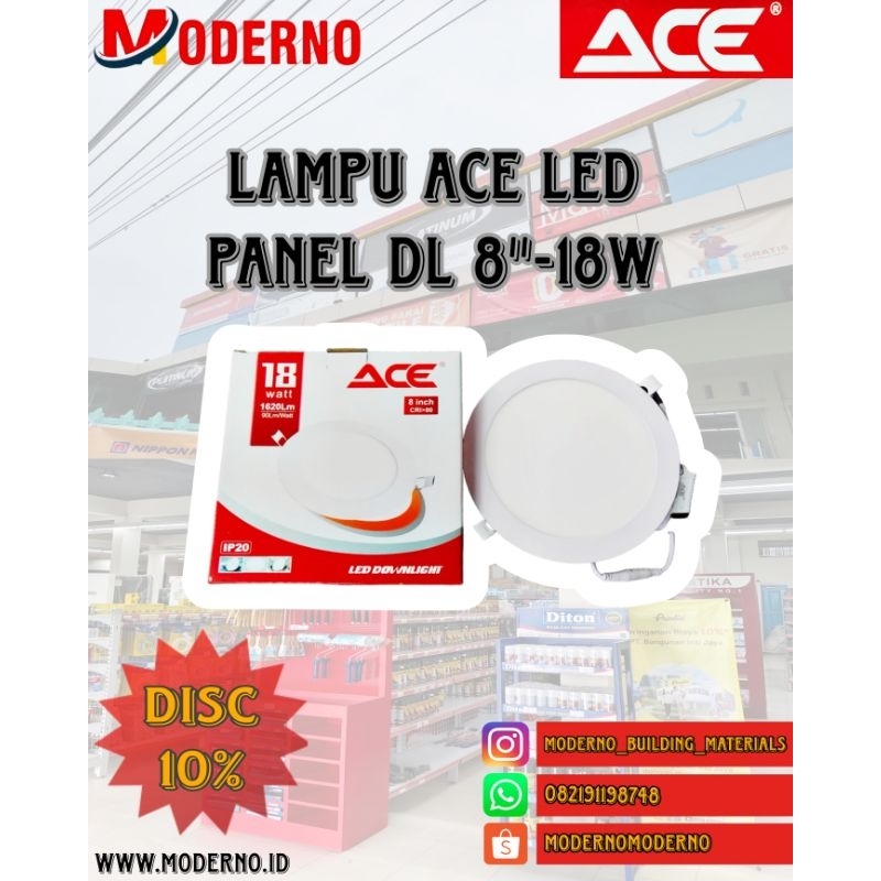 LAMPU LED PANEL DOWNLIGHT ACE