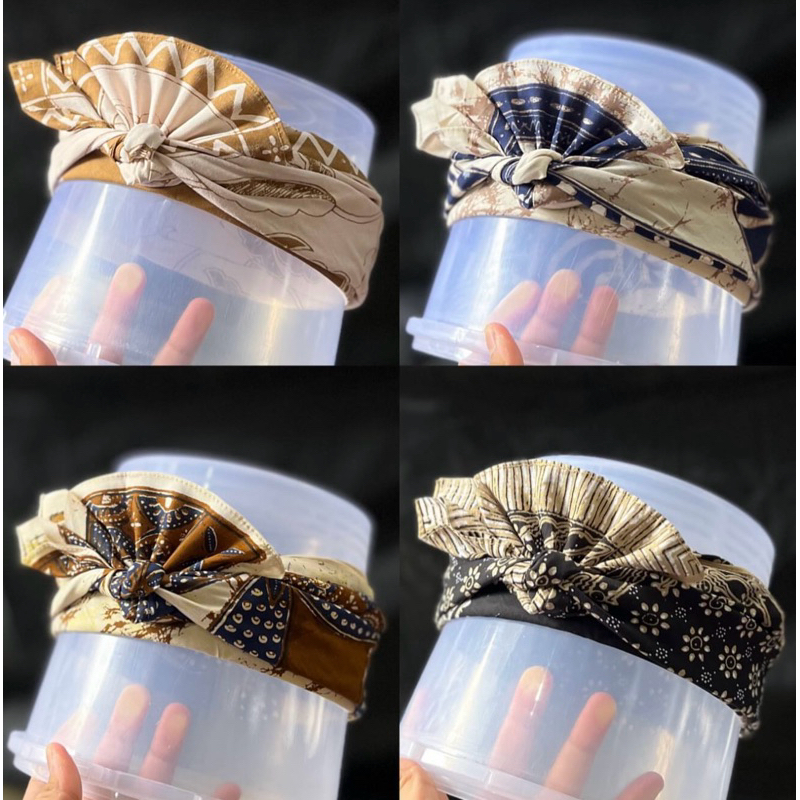 udeng batik semi tulis lembaran kotak setengah jadi