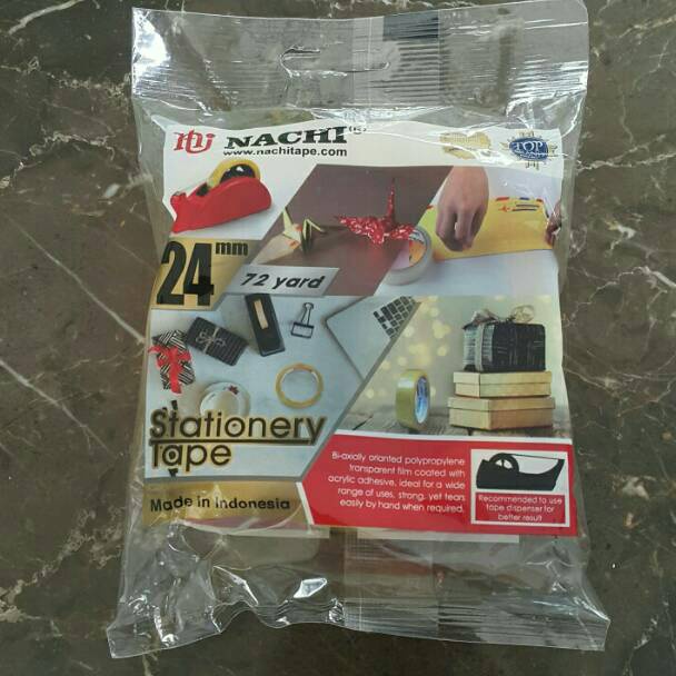 

Lakban selotip st nachi 1 x 72 stationery tape murah berkualitas KODE Q2O7