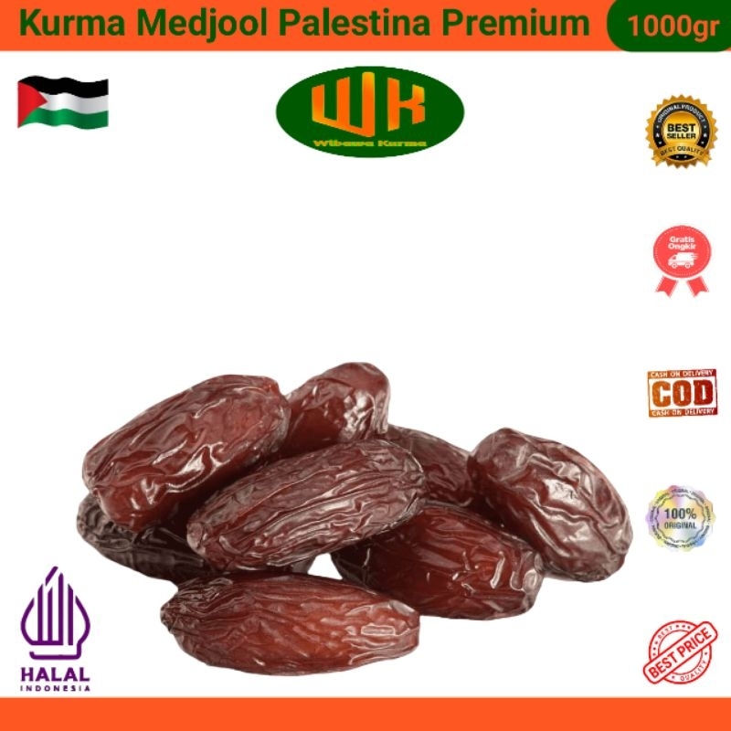 

Kurma Medjool Palestine Premium 1kg Best Quality Dates