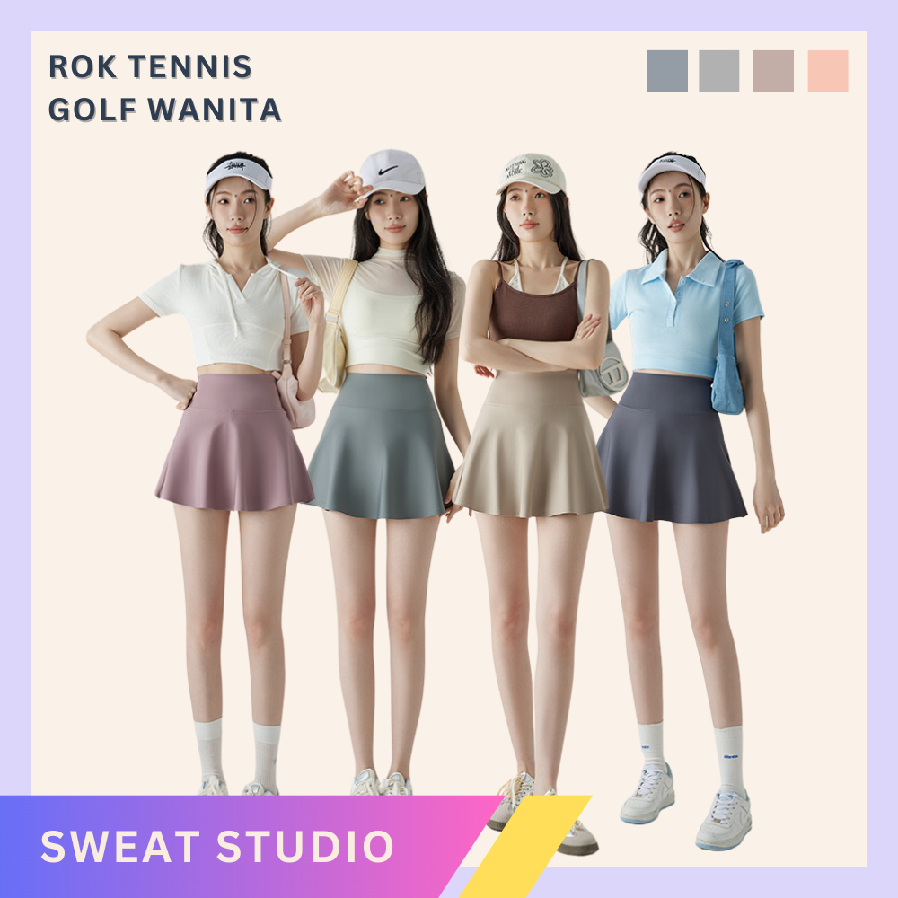 Rok Tennis Golf Wanita Bawahan Olahraga