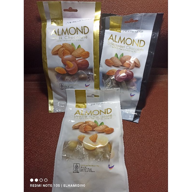 

Almond coklat 100gr kacang almond coklat oleh-oleh haji dan umroh