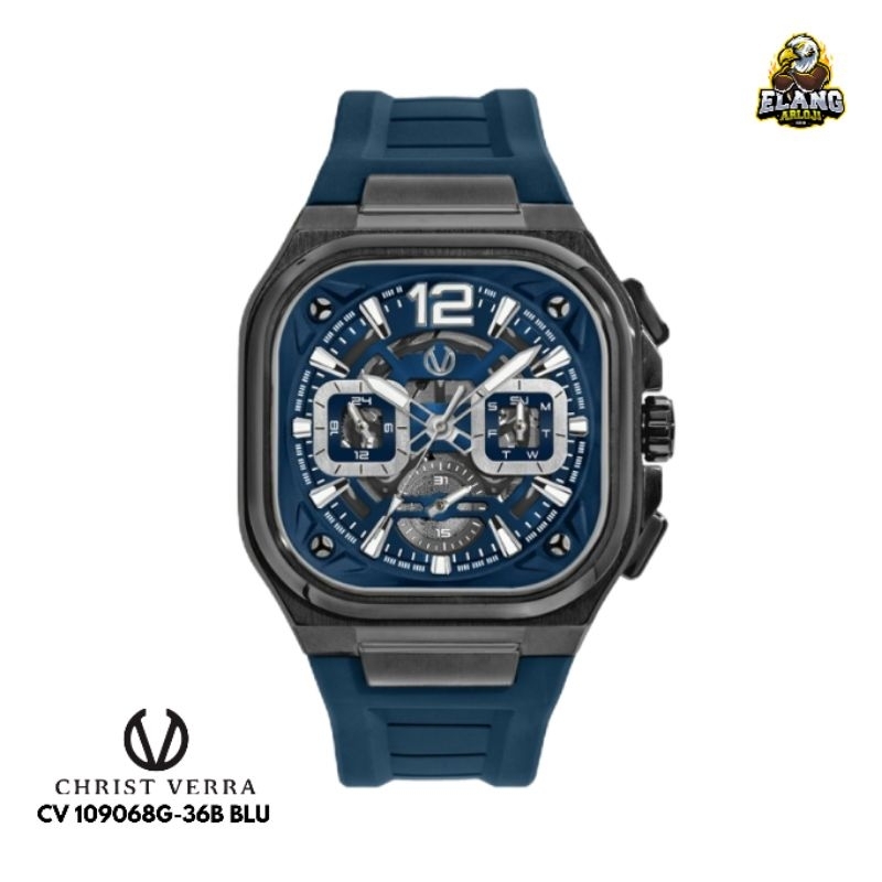 JAM TANGAN PRIA CHRIST VERRA CV 109068G-36B BLU ORIGINAL