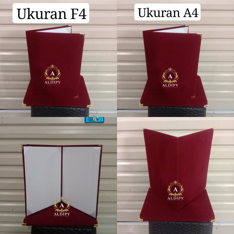 

Map Upacara Bludru Warna Maroon + Siku Map Ukuran A4 dan F4 Ready Stok Berkualitas