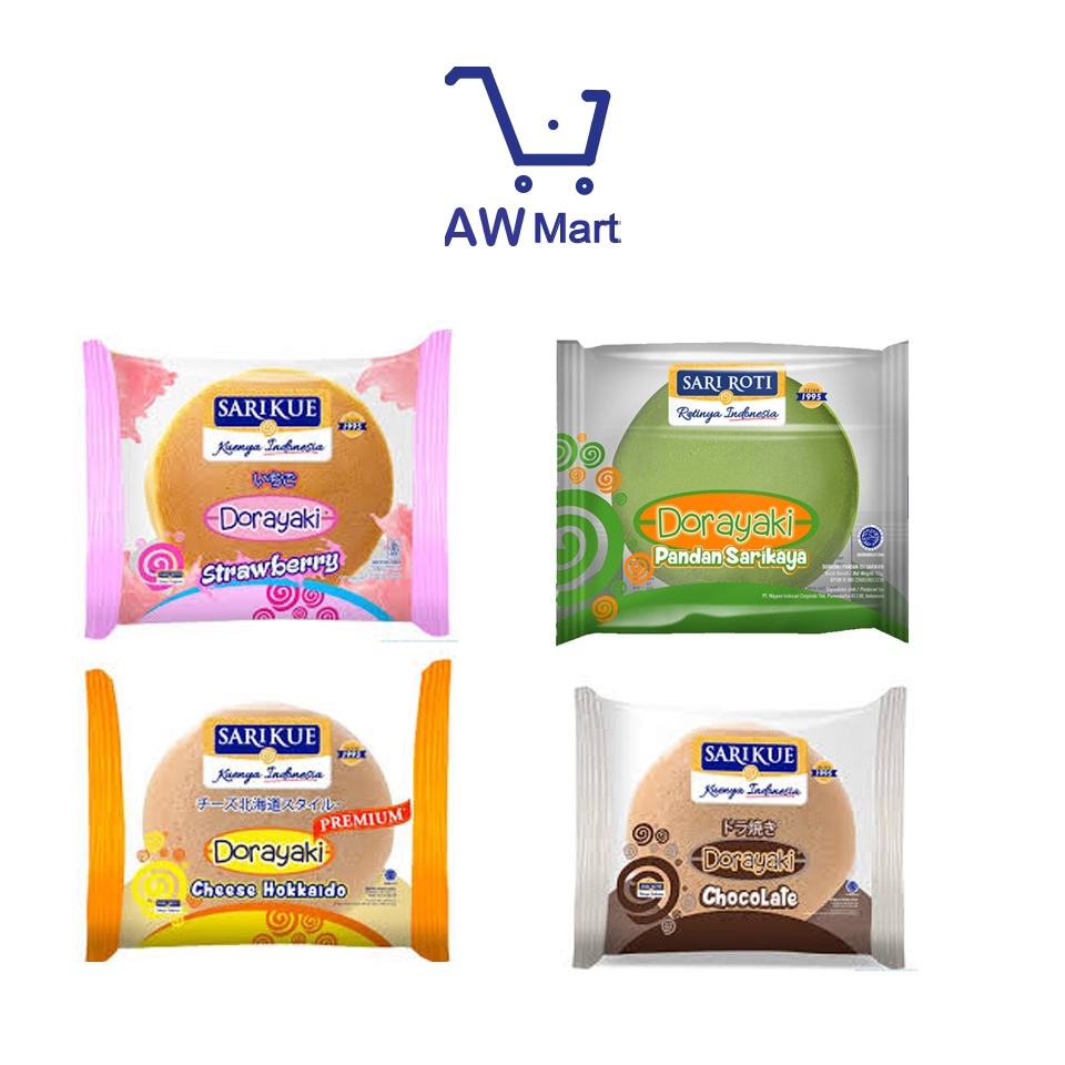 [GRAB/GOJEK] SARI ROTI DORAYAKI COKLAT, KEJU, PANDAN SRIKAYA, STROBERI