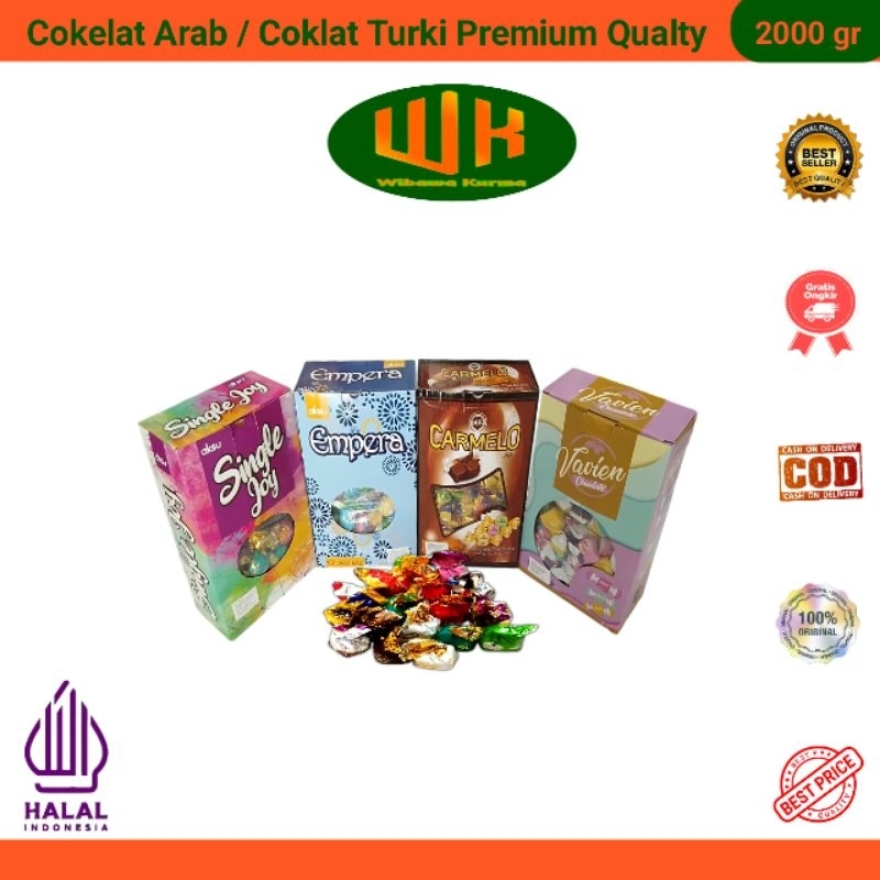 

Coklat Arab Mix / Cokelat Turkey Campur Oleh Oleh Haji dan Umroh Cemilan Import Turkey