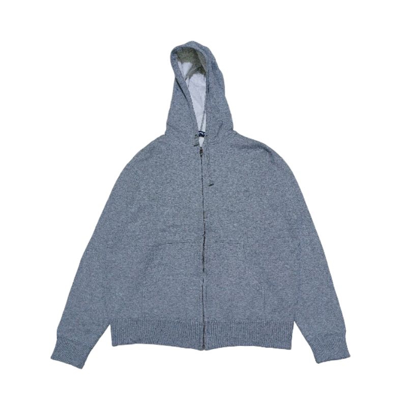Zipper Hoodie UNIQLO Size L / Hoodie Abu-abu / Jaket Pria