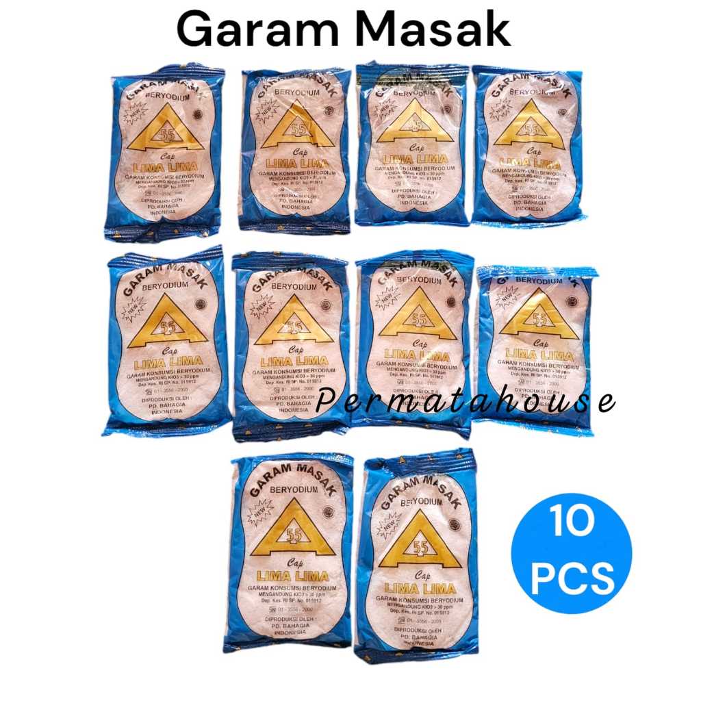 

Paket 10 Pcs Garam Dapur Murah Beryodium