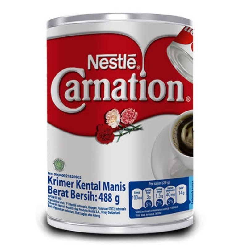 

Susu CARNATION uk 488g - Exp 2025, Susu krimer kental manis Carnation uk. 488gr, susu kental manis uk. 488gr