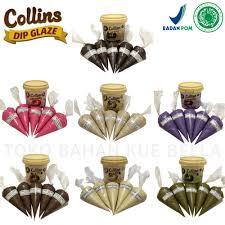 

Collins Dip Glaze REPACK 250gr All Varian / Topping Donat Aneka Rasa / Topping Dipping Glaze