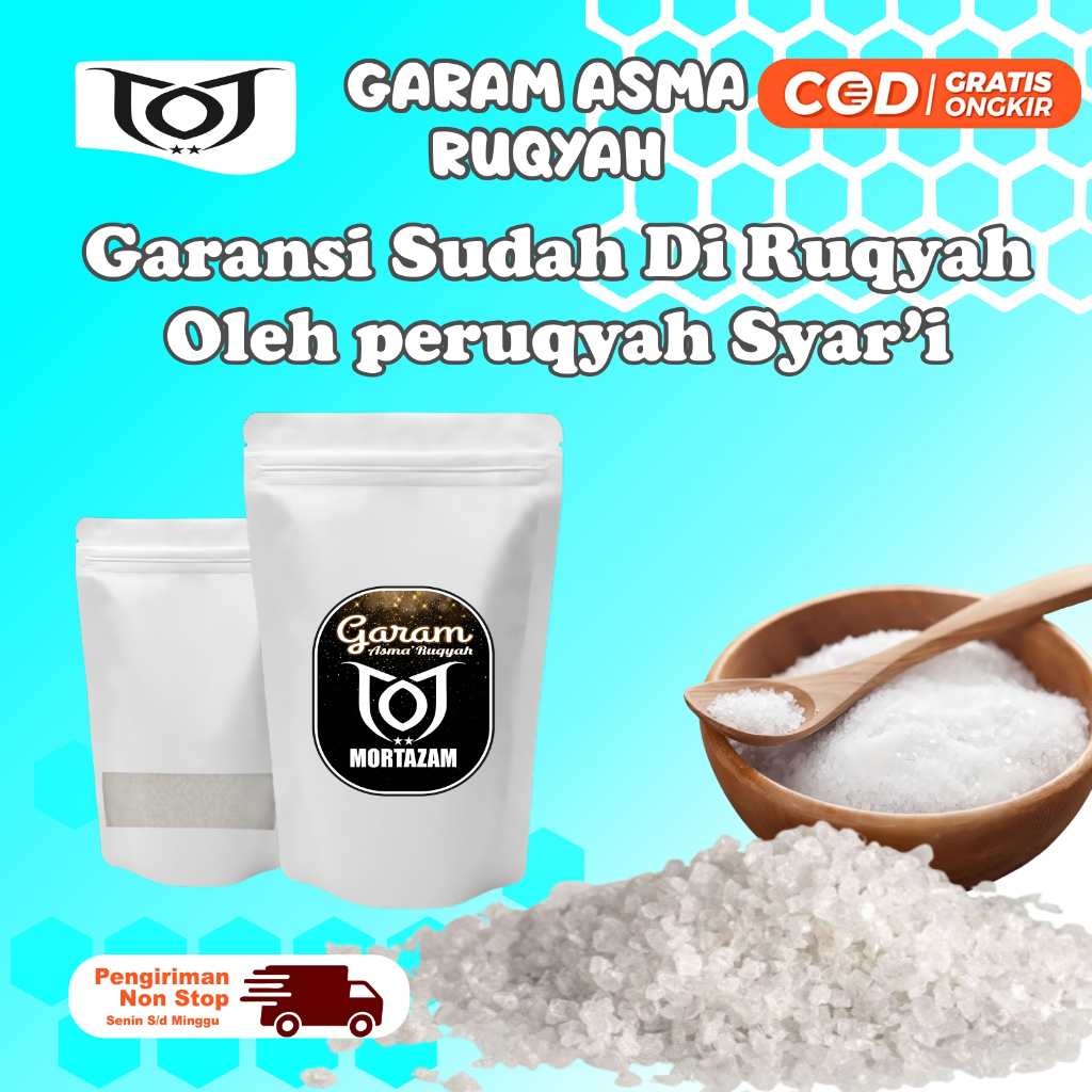 

MORTAZAM garam ruqiah Asma Untuk PENARIK REJEKI PELARISAN USAHA SEPI MEMBUKA AURA PAGAR RUMAH & TOKO