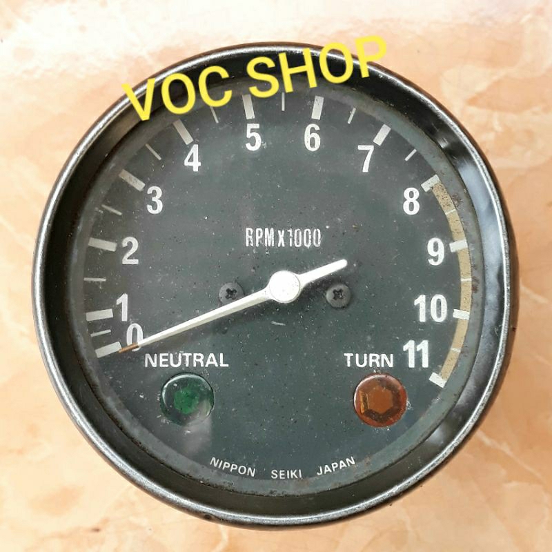 Kawasaki KH100 KH 100 RPM Tacho Meter Tachometer Original Bekas