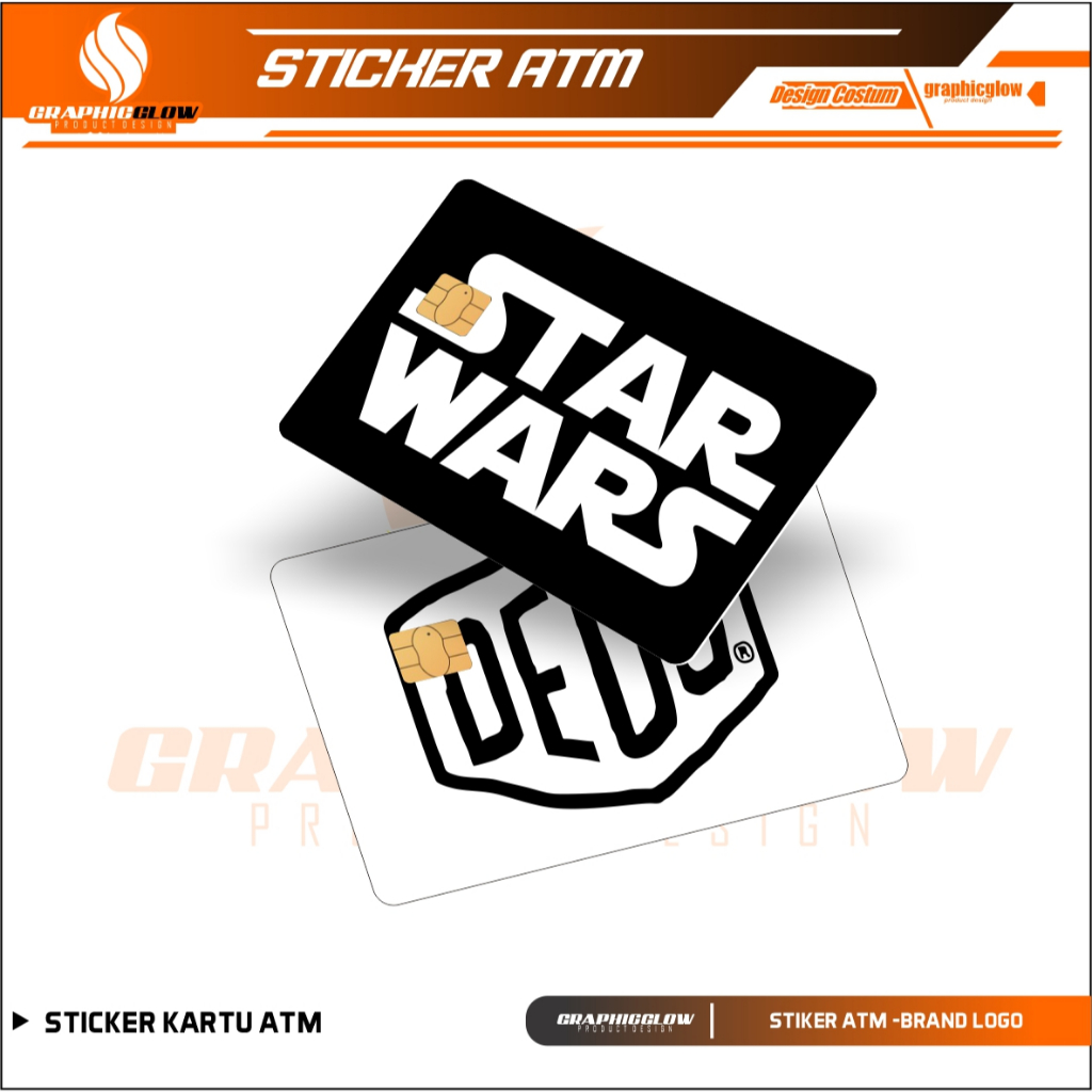 

BLOODS STARWARS DEUS TNF STIKER PELINDUNG KARTU SKIN CARD ATM SIM KTP E-MONEY STICKER LEM KUAT ANTI GORES