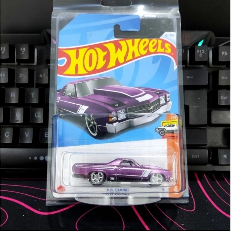 THS 71 El Camino Ungu - Treasure Hunt Super - Hot Wheels Super Treasure Hunt