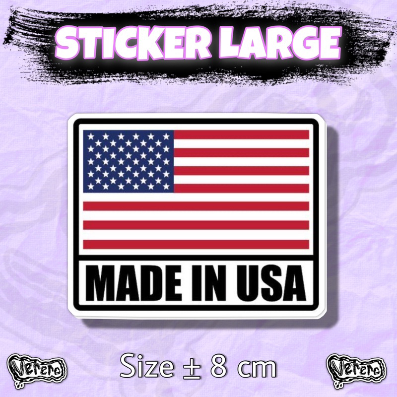 

Sticker Made In America Large Laptop Helm Tumbler Vinyl Waterproof