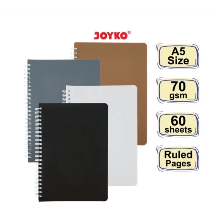 

PRODUK TERBARU Notebook Diary Agenda Buku Catatan Bergaris Joyko NB69 ABU SERIES