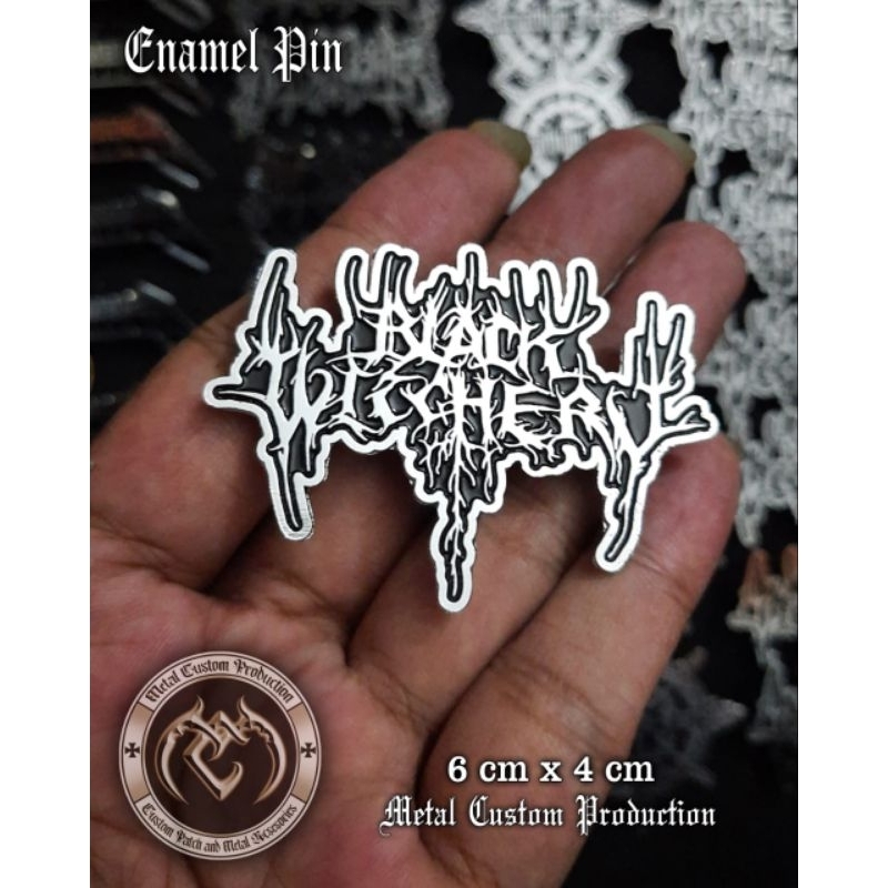 Enamel Pin Badge Metal Black Wichery / Pin Badge / Pin Metal / Enamel Pin Besi Cor / Enamel Pin Besi