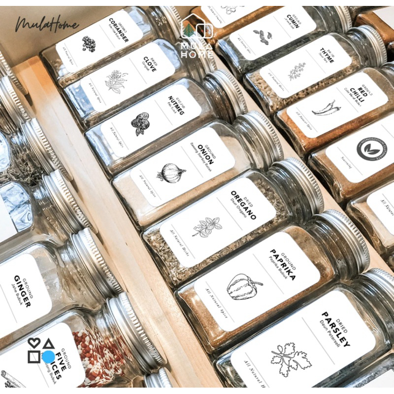 

Sticker Label Botol Bumbu 3x6 Anti Air