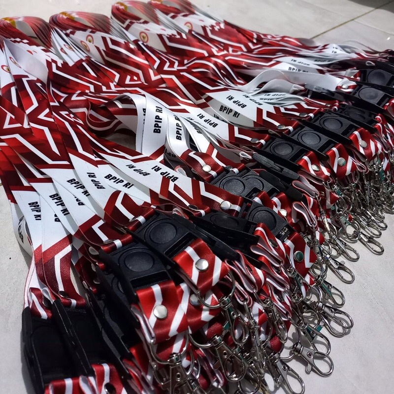 

Tali Lanyard Custom 2cm Name Tag Cetak Print Full Color 2 Sisi