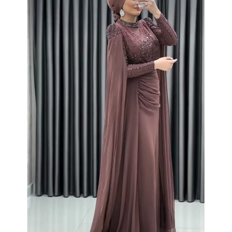 gaun turki gaun muslimah gaun kondangan gaun terbaru 2024