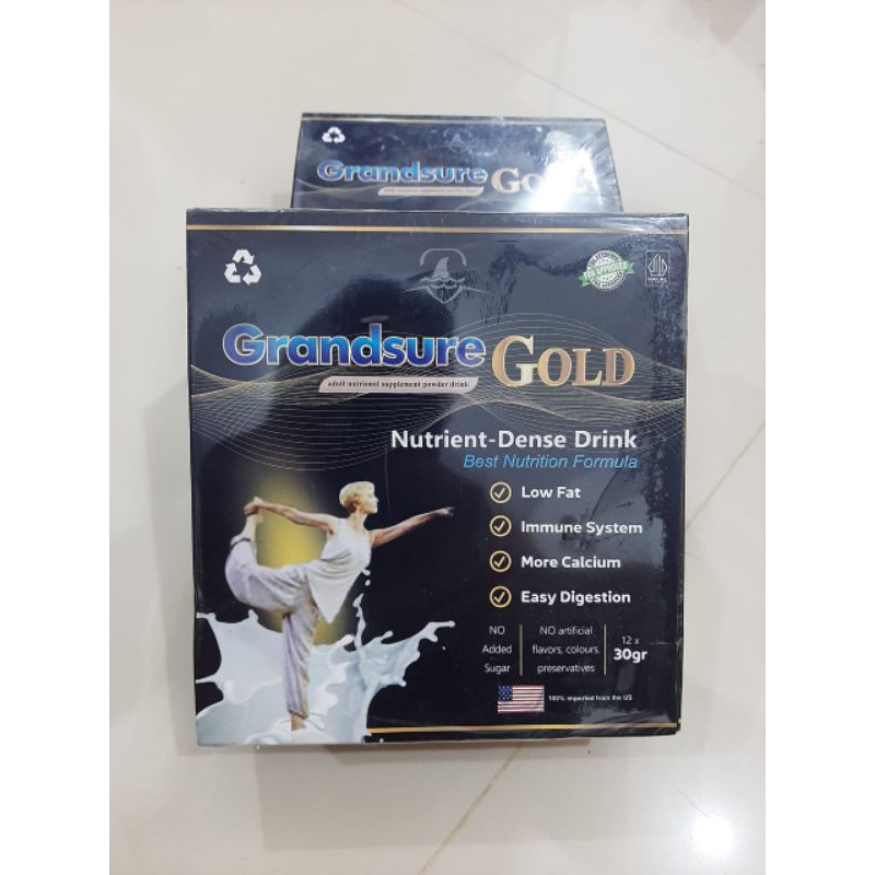 

GrandSure Gold Nutrient Dense Drink Susu Untuk Nyeri Sendi Dan Tulang Osteoporosis Asli Original