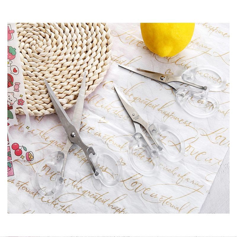 

WOW GUNTING Clear Grip Student Scissors PELAJAR KANTOR