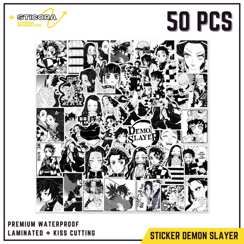 

[50 Pcs] Stiker Pack Anime Demon Salyer Kimetsu No Yaiba Vinyl Waterproof Laminated Dekorasi Laptop Handphone Thumblr