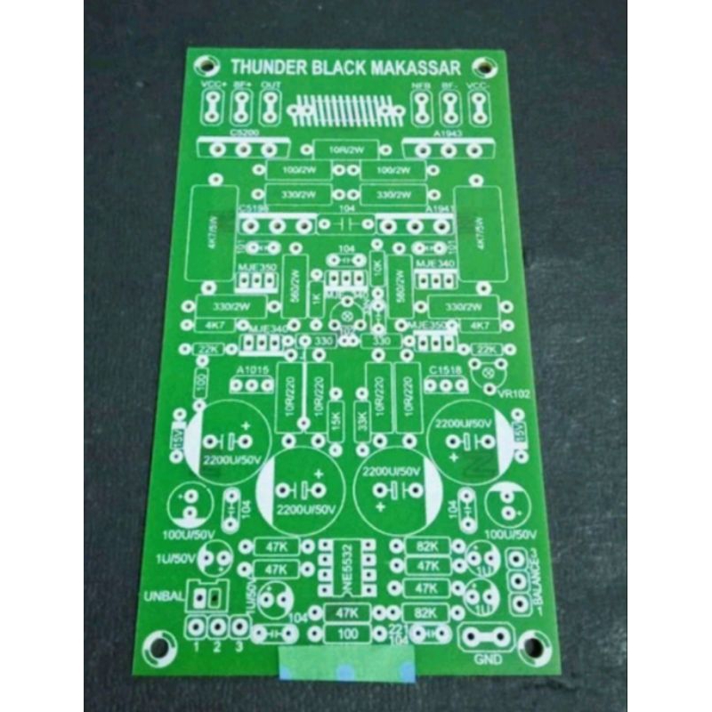 PCB power thunder black Makasar TBM