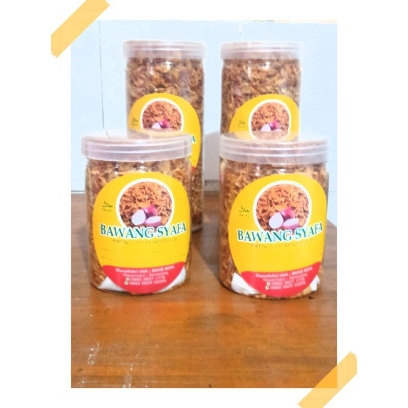 

100 % asli brambang goreng Syafa spcial dan (premium) 1/4 ons dan 1,5 ons