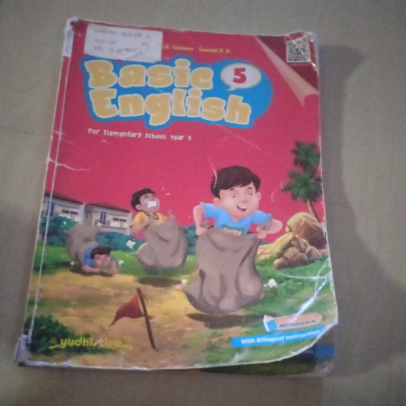 Buku Bahasa Inggris/English Kelas 5 Kurikulum Merdeka(bekas),Ory Penerbit Erlangga