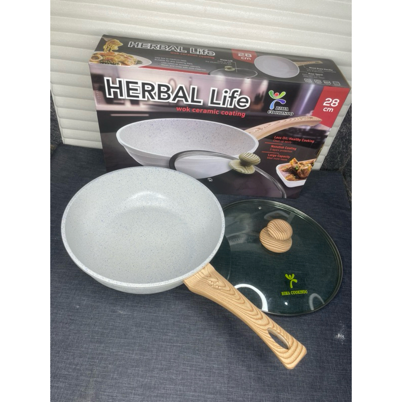 Wok ceramic wajan anti lengket bima cookindo