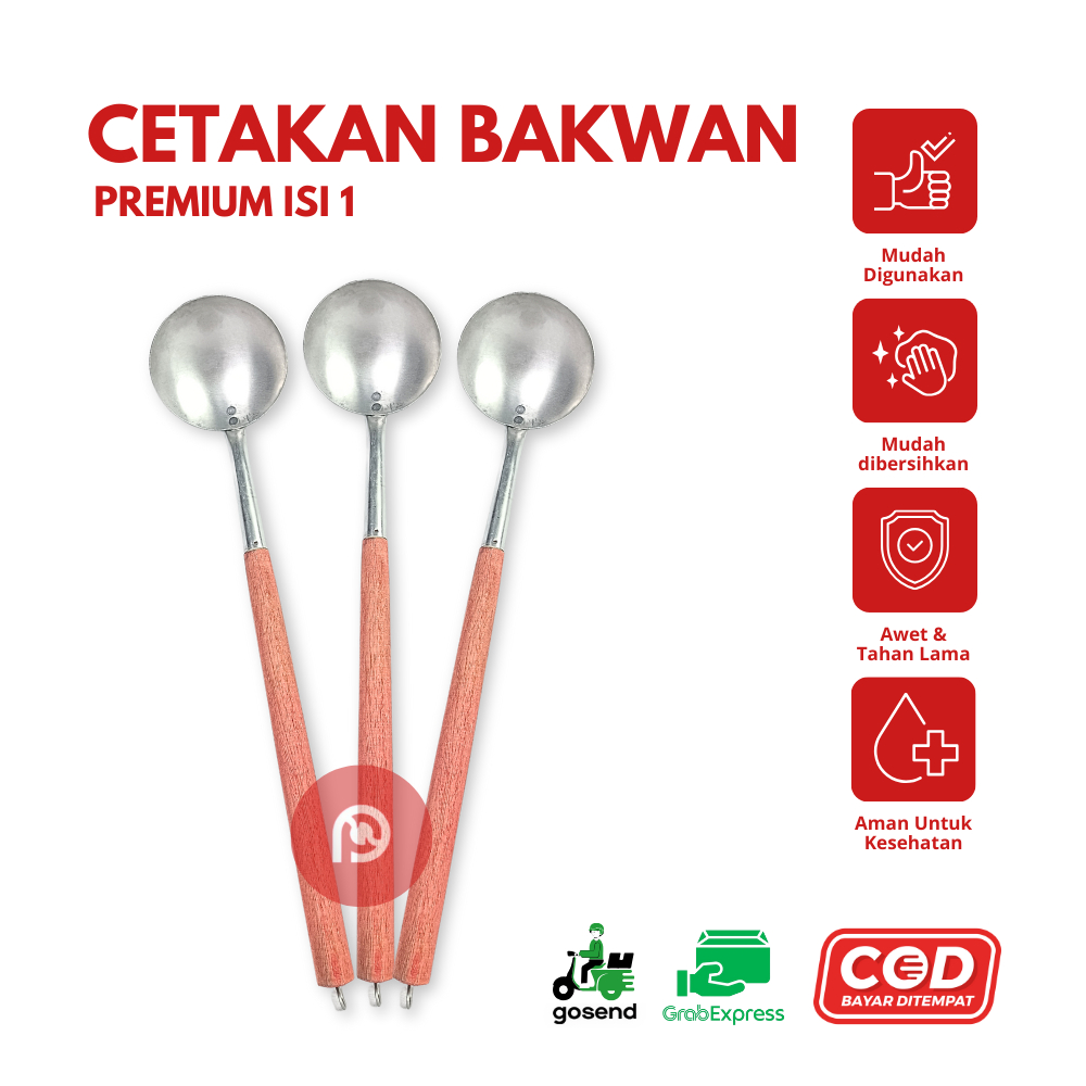 Cetakan Bakwan Premium Bahan Alumunium Anti Lengket | Cetakan Bakwan Gagang Kayu | Cetakan Bakwan Se