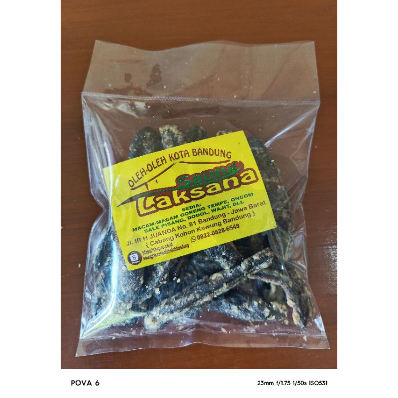 

pisangsale jari berat netto 250 gr setelah dikemas 300gr