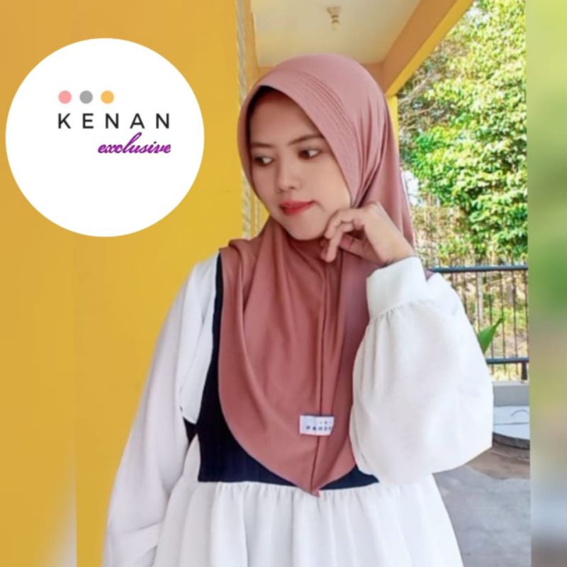 Hijab kenan (Ori) uk M - bergo kenan viral / kerudung kenan dzevada murah