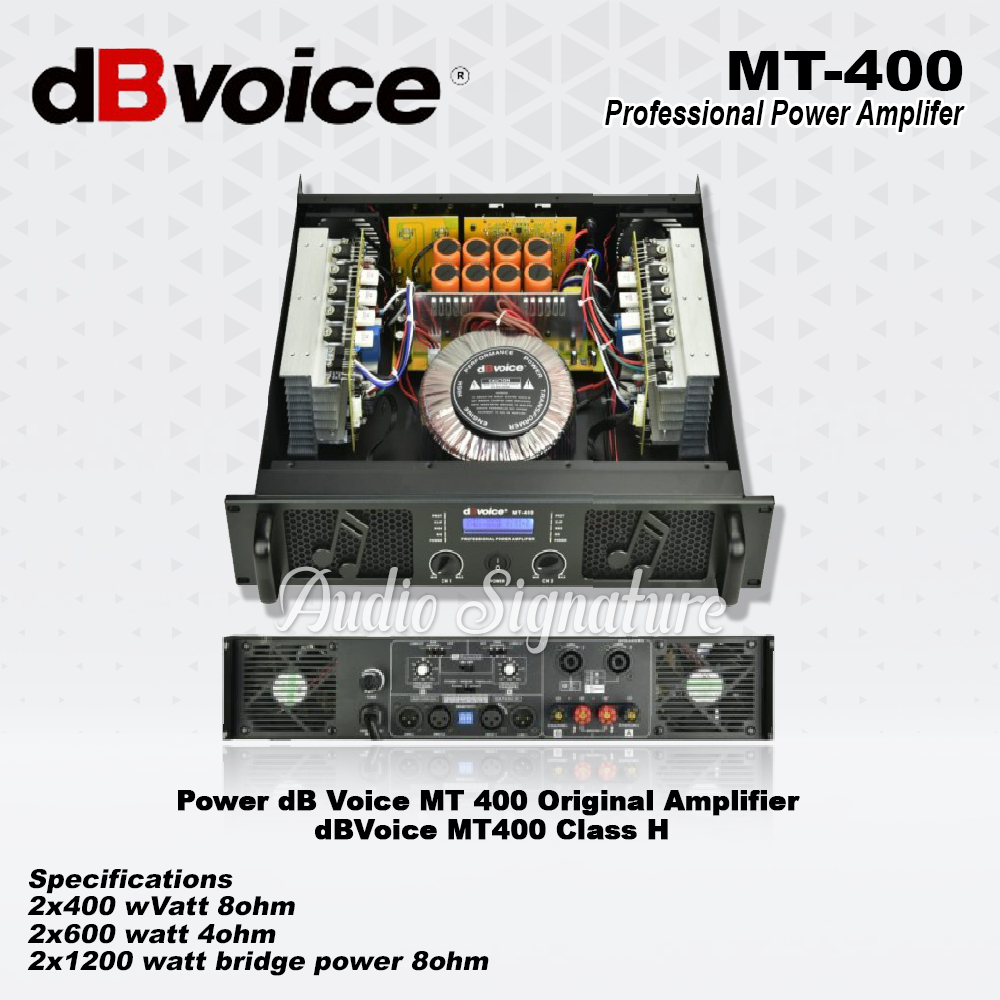 Power Amplifier DB VOICE MT 400 | MT400 Original