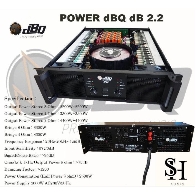 Power dBQ 2.2 Power Amplifier dBQ dB 2.2 Kelas GB