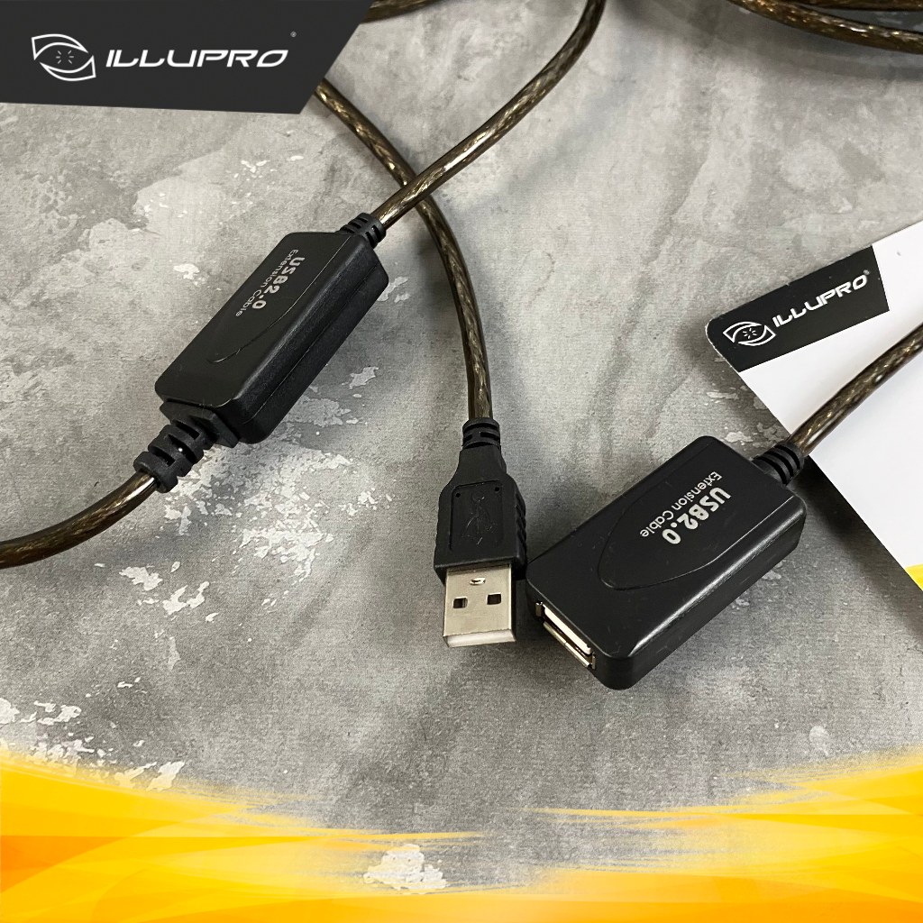 ILLUPRO Kabel USB Extension Active 15m IC Kabel Perpanjangan USB Aktif 15 m Kabel USB Webcam