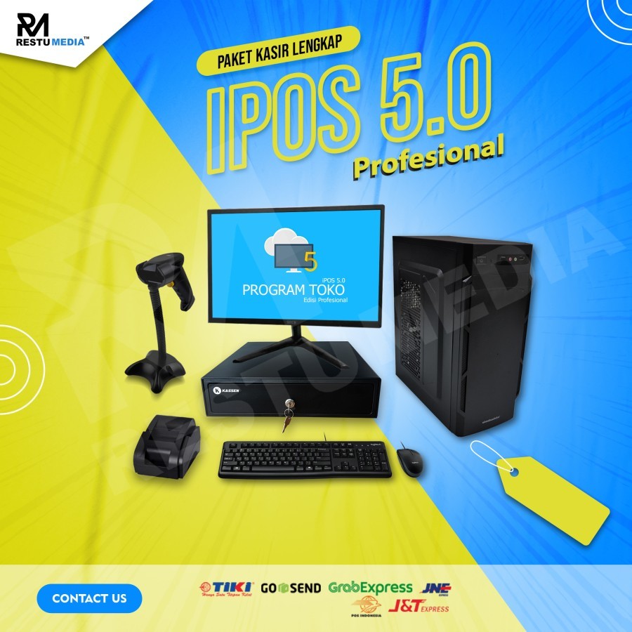 Paket Komputer Kasir Full Set | Progam Kasir | iPos 5 Pro