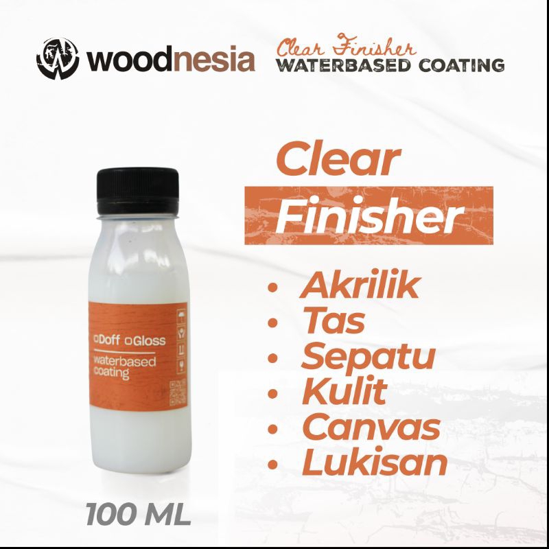 Clear Finisher Varnish Cat Akrilik Sepatu Cat Batu Pualam Kulit Leather Paint Canvas Lukisan Gloss/M