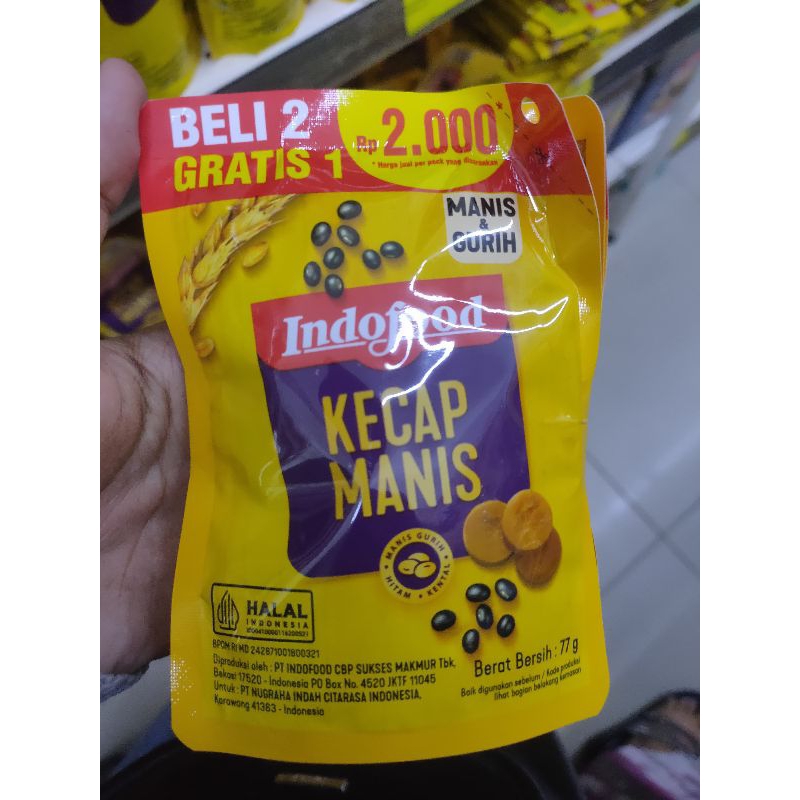 KECAP MANIS INDOFOOD 2000 77ML