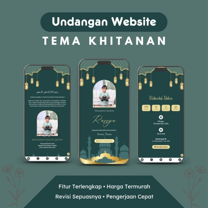 TEMA KHITAN - Undangan Digital Website Khitanan Khitan Sunatan Sunat Anak