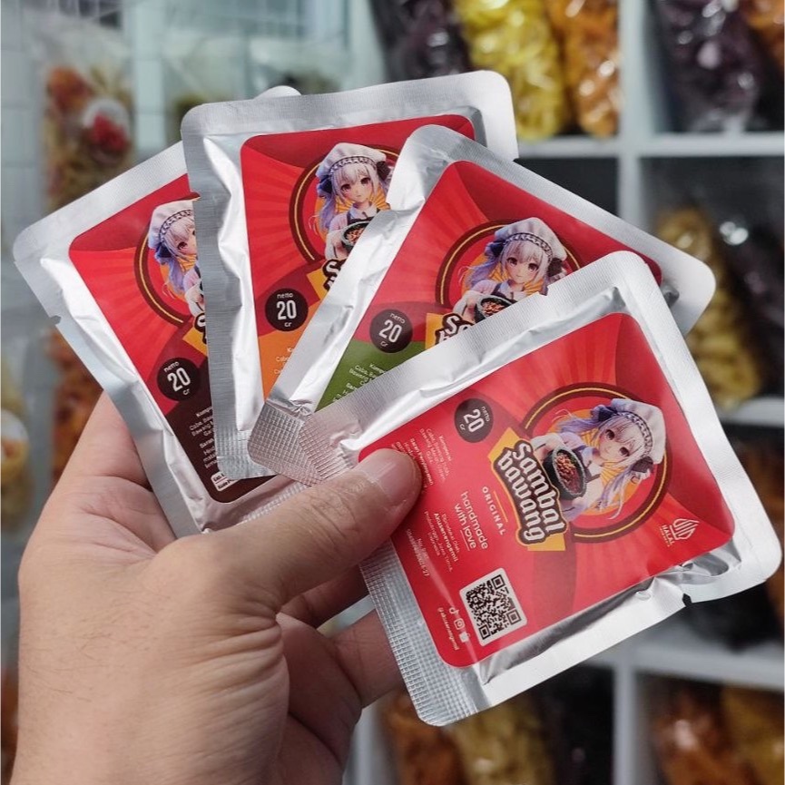 

✅Sambel Sachet SAMIL Sambel Bawang Original/Cumi/Paru/Cakalang/Ayam Suwir Sambal Sachet