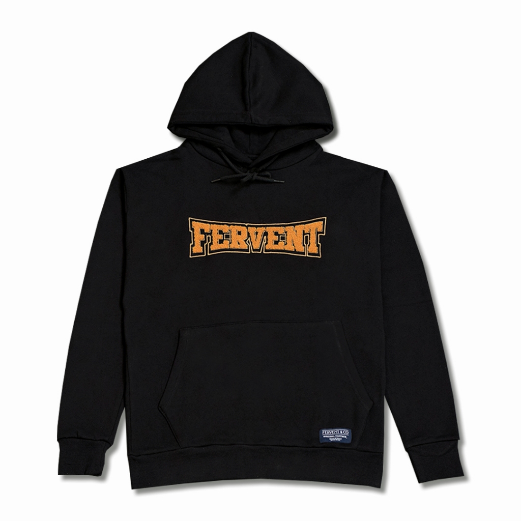 Fervent Co - Athletic Black Hoodie