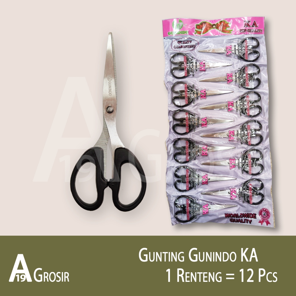

(1RENTENG=12PCS) Gunting Kertas Gunindo KA