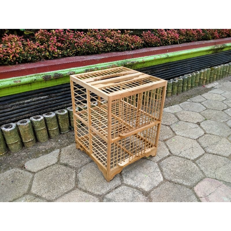 Dongdang Merpati Pintu 2 Kayu Jati