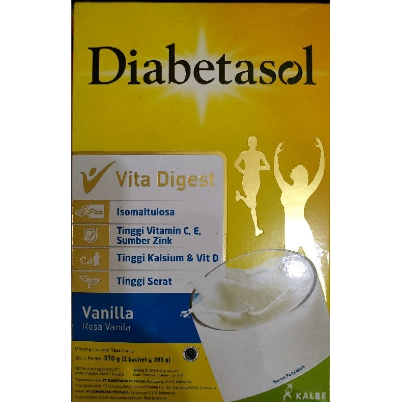 

susu diabetasol Vita digest vanila/coklat (570gr)/almond oat (170gr x 3 box = 510gr)