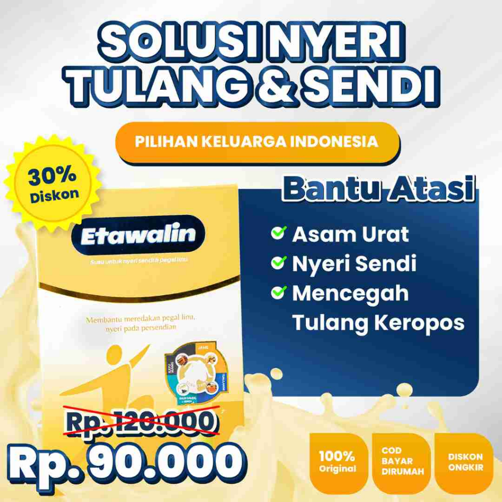 

[TERMURAH] Susu Etawalin – Atasi Nyeri Sendi / Asam Urat / Pegal Linu & Cegah Kolesterol Original